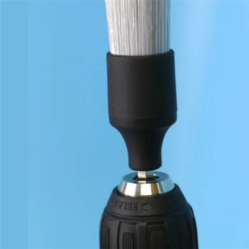 

Совместима с электрическими дрелями, идеально подходит для чистки салона, высококачественная щетка для детейлинга автомобиля из щетины кабана.