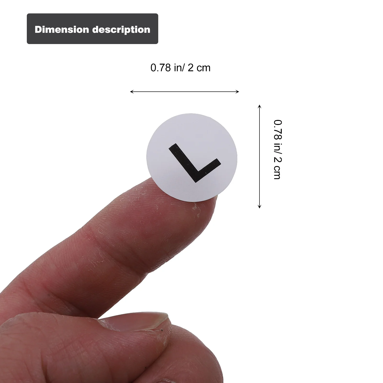 1500 Uds pegatinas de tamaño autoadhesivas redondas etiquetas adhesivas de tamaño de ropa para clasificación de ropa y etiqueta adhesiva de inventario de ropa