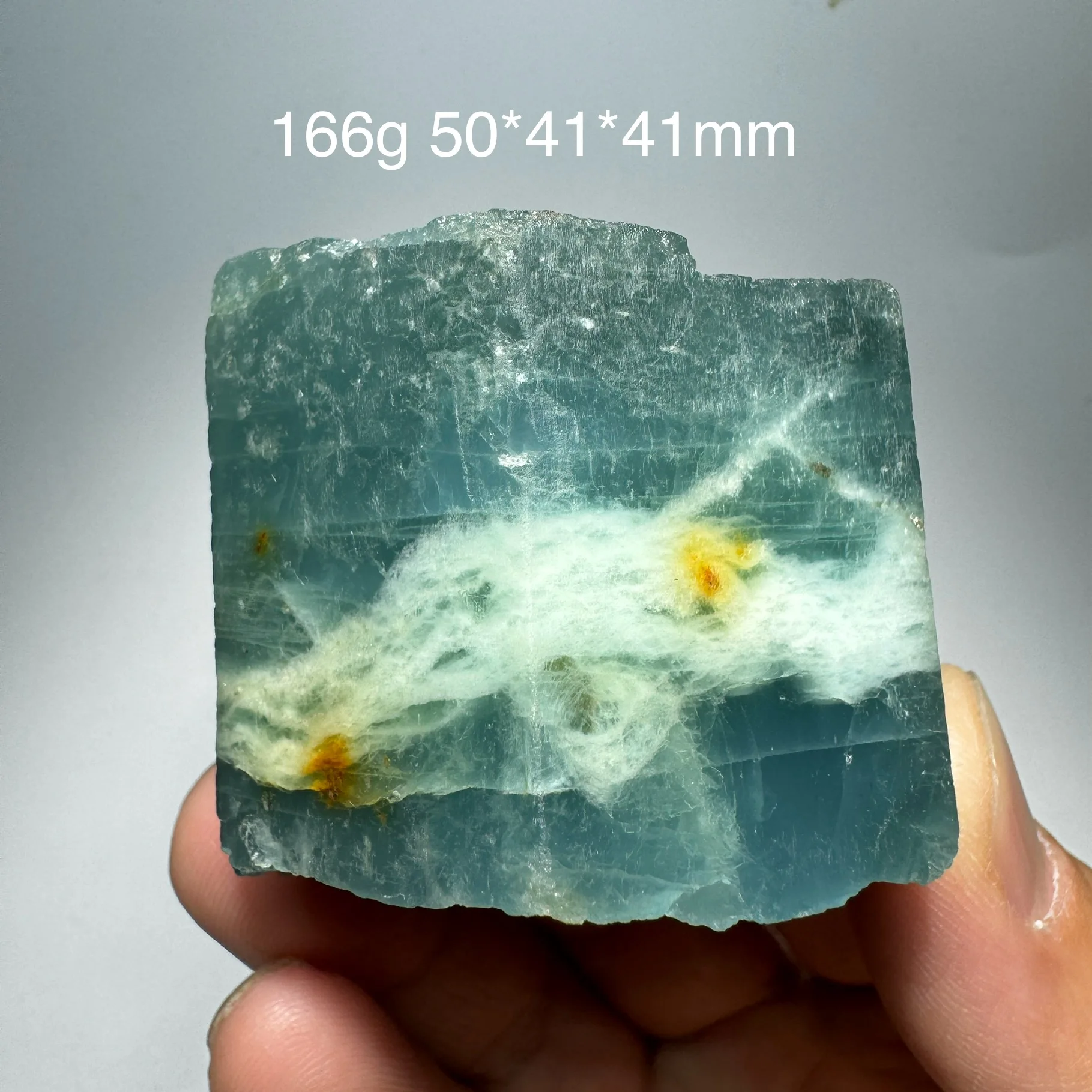 166g Natural Madagascar Aquamarine Mineral Specimen Rough Crystal Quartz Healing Stone Home Decor