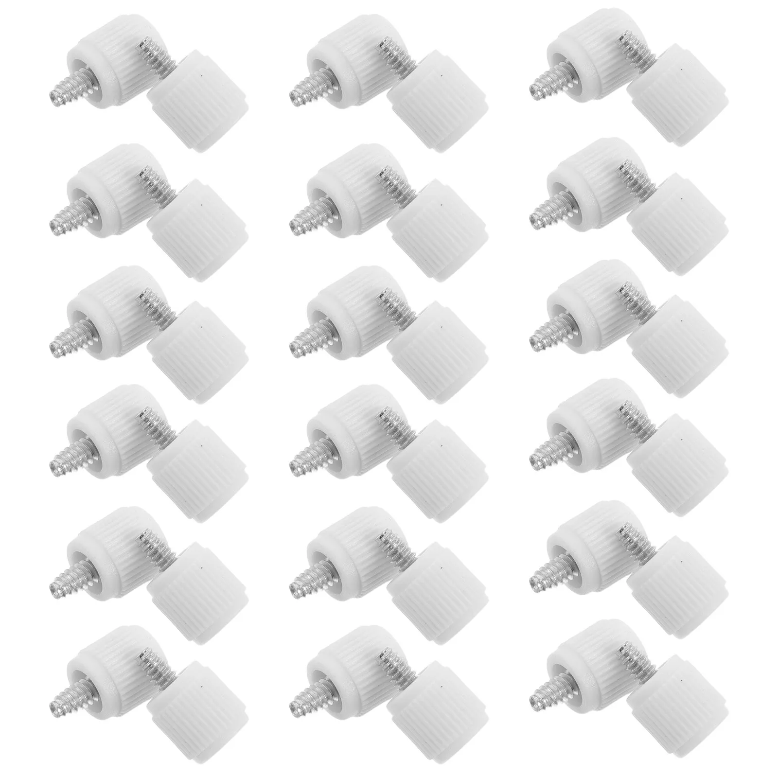 100Pcs Computer Side Panel Screws High Strength Metal Pc Case Thumb Screws DIY Repair Desktop Installation Alloy Round Head