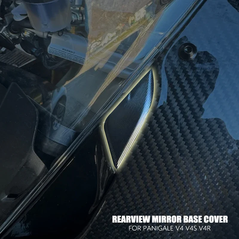 For DUCATI Panigale V2 V4 Motorcycle Rearview Base baffle Eliminators Cap Accessories V4S V4R 18-24 Mirror Hole Decorative Cover