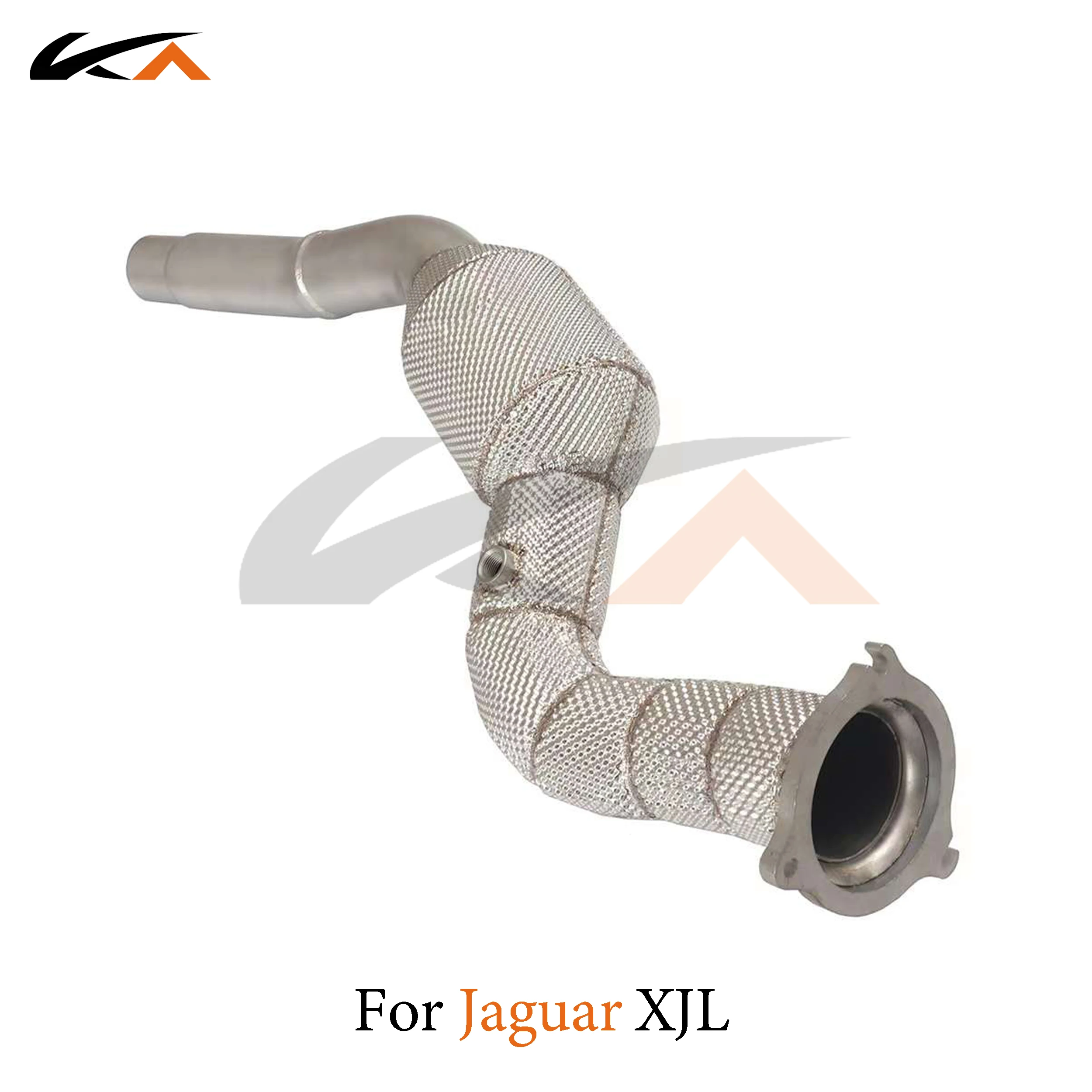 KA Tuning exhaust system header stainless downpipe for Jaguar XJL 2.0T axle pipe catalysis heat shield