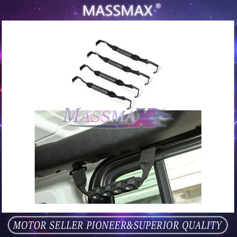 4pcs Fits for Jeep Wrangler JL 2018 2019 Auto Roof Roll Bar Grab Grip Handle DYD021
