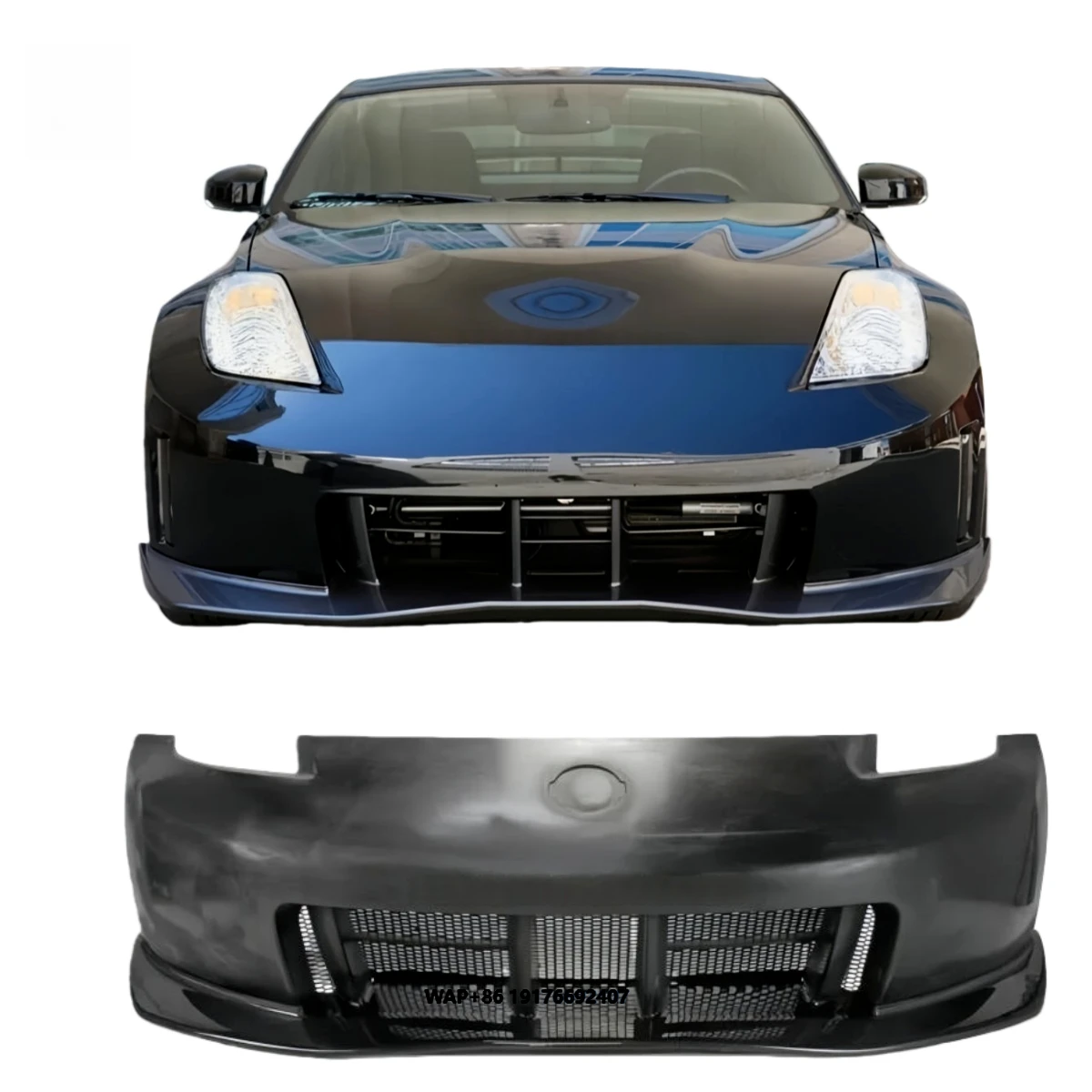 

Fits for 350Z Z33 Nismo Style Front Bumper Half Carbon Fiber or Fiberglass Body Kit