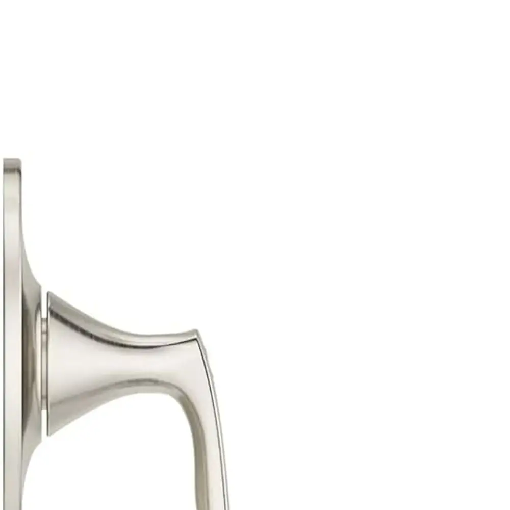 حوض استحمام من النيكل المصقول بمقبض واحد ومجموعة حواف دش، 898WRK، الصمام غير متضمن