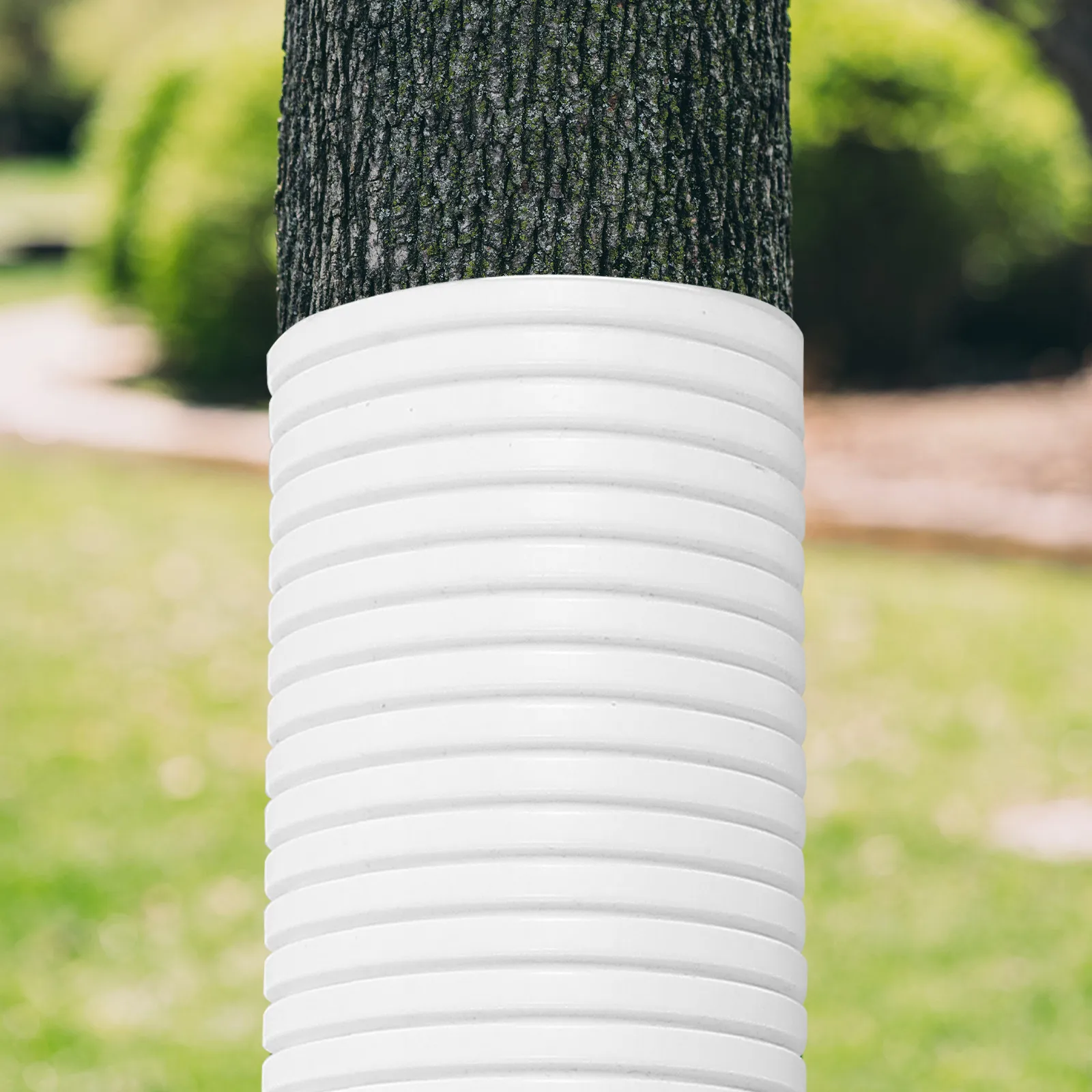 Tree Guards 4 Pack Heavy Duty PVC Spiral Trunk Protectors Against Deer Rabbits Pets Outdoor Garden Bark