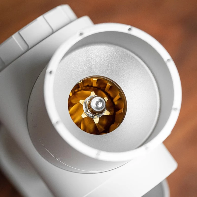 

Кофемолка, 38 мм, конические заусенцы с титановым покрытием, тихий, медленный шлифов, диаметр чашки с бесступенчатой регулировкой, 66 об/мин. 3,8 см