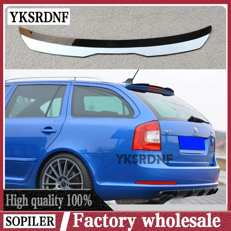 Rear Roof Lip Spoiler For Skoda Octavia RS Mk2 Combi 2005-2007 ABS Car Tail Wing For Facelift Combi 2008-2013 Universal Spoiler