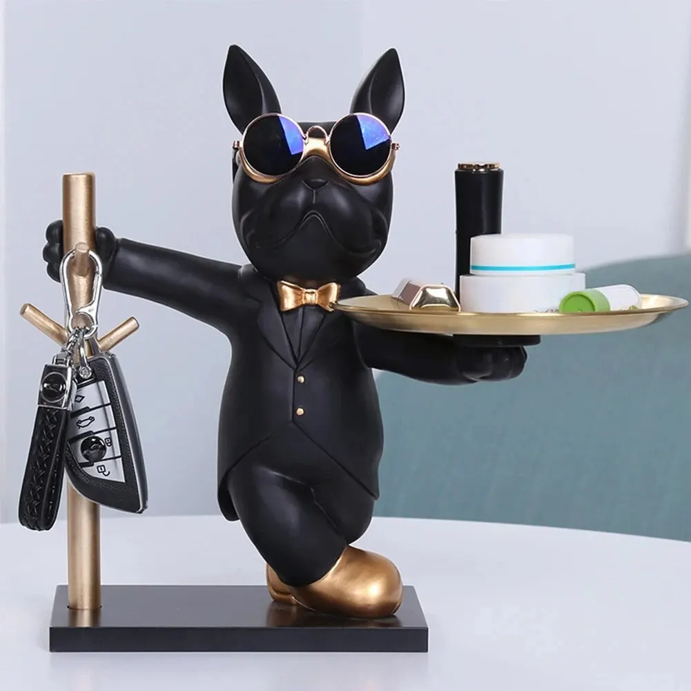 Stabhun: Der perfekte Hingucker für Eingangsbereiche – Eine detaillierte Bewertung der Französischen Bulldogge-Statue als Schlüsselhalter und Dekoration