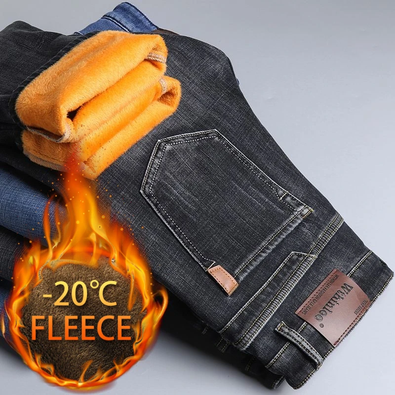 กางเกงยีนส์ทรงหลวมสไตล์ลำลองสำหรับผู้ชาย ขายดีประจำฤดูใบไม้ร่วงและฤดูหนาว สวมใส่สบาย ทันสมัย เหมาะกับการแต่งตัวในชีวิตประจำวัน