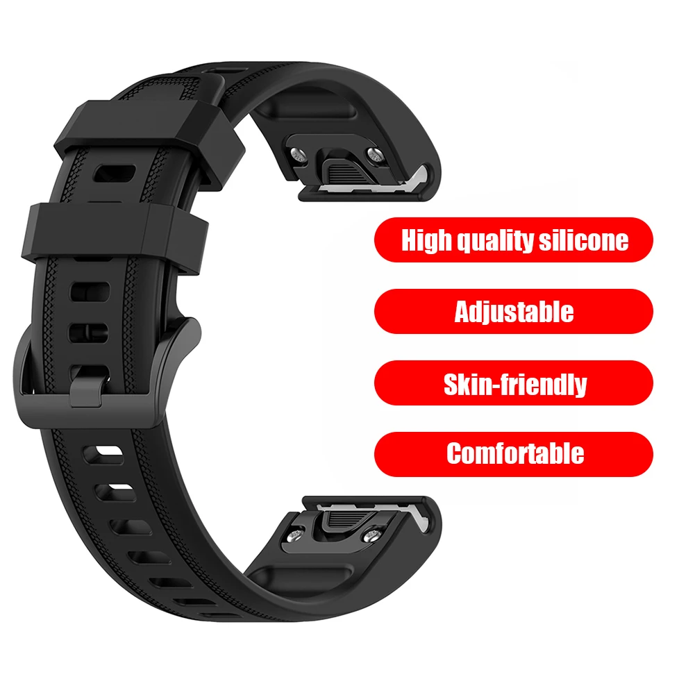สายซิลิโคน20มม.สำหรับ Garmin Fenix 7S นาฬิกากีฬาสร้อยข้อมือสีทึบสายรัดข้อมือเปลี่ยน