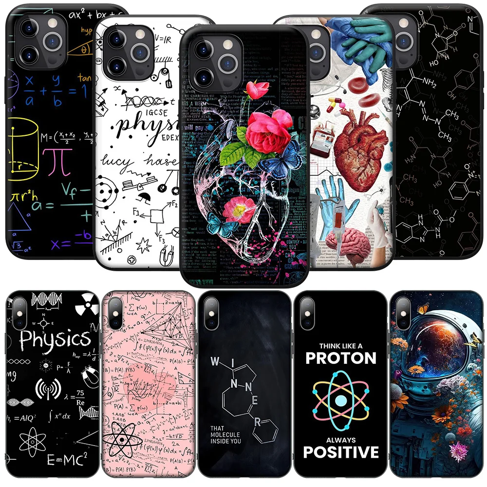 Chemical Maths Equation Formula Phone Case for Samsung Galaxy A55 A53 A52 A51 A21S A21 A22 A24 A25 A13 A12 A11 M15 M55 A05 A05S