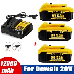 For Dewalt DCB200 20V 12000mAh Replacement Battery Compatible with For Dewalt 20V 18 v and 20 Vot Tools For Dewalt