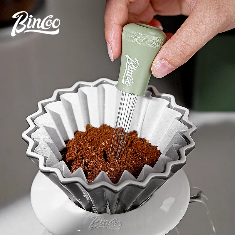 Bincoo Green Cloth Powder Needle Italian Coffee Powder Agglomeration Disperser Cloth Powder Press Powder Hammer Mixing Evenly Cloth Powder