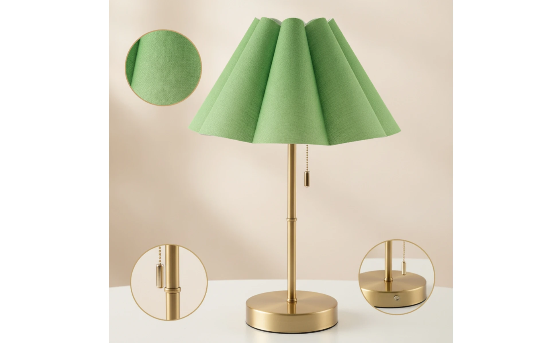 Table Lamp with Pleated Shade Compact Rechargeable Table Lamp Warm Glare-Glare-Reducing for Readers, Nightstand, Bedroom Table Lamp with Pleated Shade Compact Rechargeable Table Lamp Warm Glare-Glare-Reducing for Readers, Nightstand, Bedroom