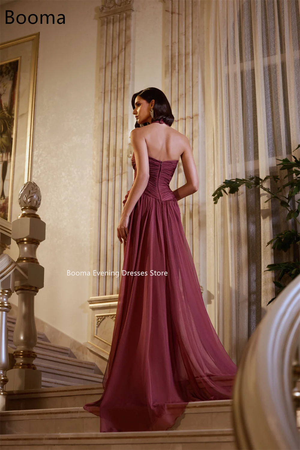 booma evening dresses store Booma A-Line Off The Shoulder Lace Simple Velvet Evening Dresses Long Formal Dresses for Women Elegant Prom Gowns Custom Made