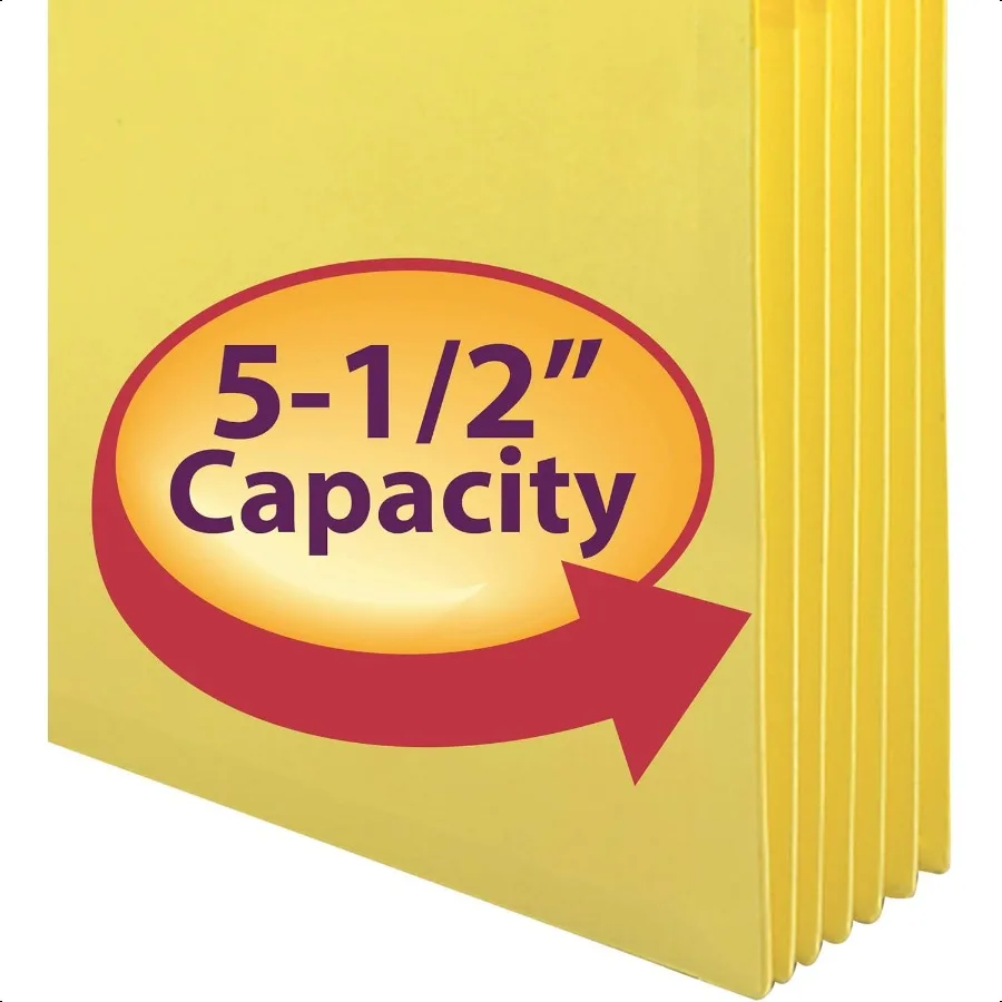 جيب حرف مستقيم 5.75 بوصة توسيع أصفر 10 لكل صندوق 73243