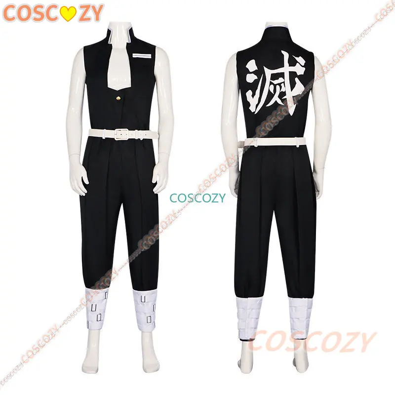 Anime Shinazugawa Sanemi Wind Hashira Cosplay Costume Outfit Wig Stickers Full Set Convention Cosplay Costume