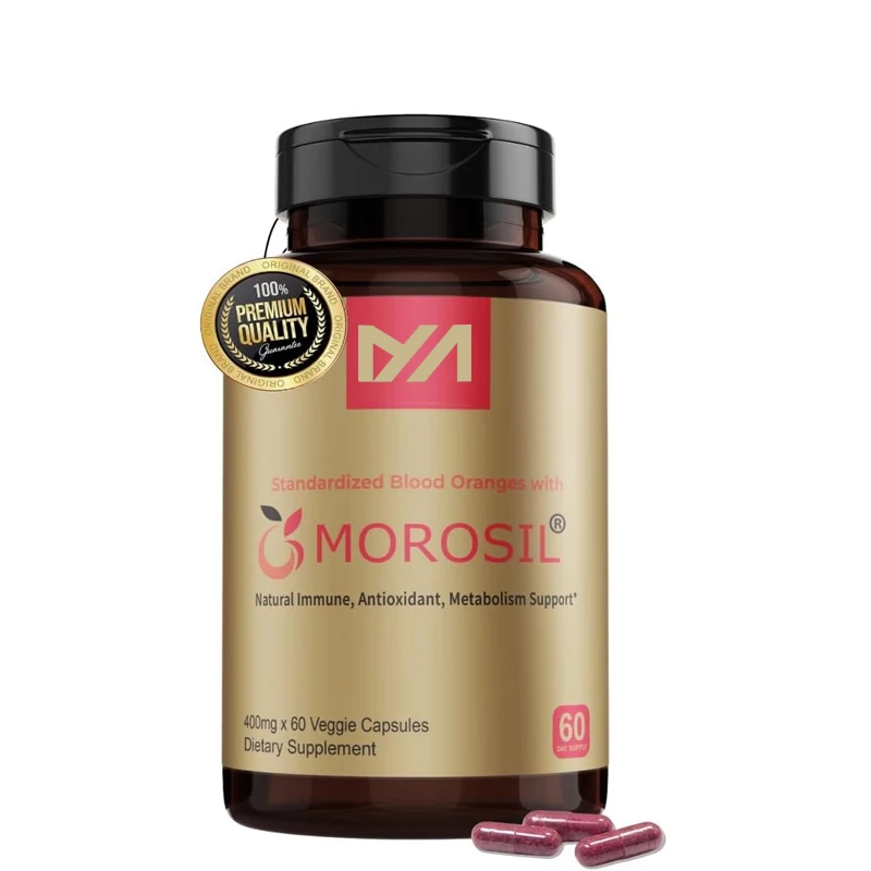 Morosil Supplement - Male and Female Metabolism, Health Support - Moro Orange Extract - Non GMO, Gluten Free, Vegetarian