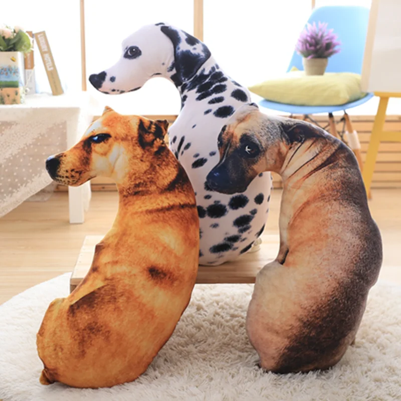 50 centimetri 3D Simulazione Del Cane Giocattoli di Peluche Peluche Cuscino Decorazione Della Casa Morbido Cuscino Per Bambini Ragazzi Regalo Di Compleanno Accompagnare Il Sonno Giocattolo