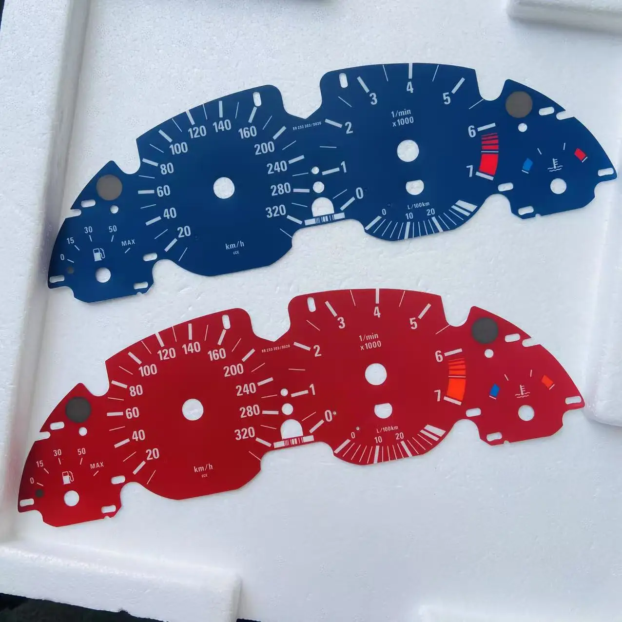 

Tachometer Speedometer Face Cluster Gauges For BMW 5 Series 7 SERIES E53 E38 E39 Petrol Gauge Faces Overlay Faceplate 7000rpm