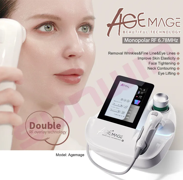 Professional 100w 6.78mhz Energy Output Monopolar  Neck Tightening Wrinkle Removal Facelift Agemage Anti-Aging Machine Price