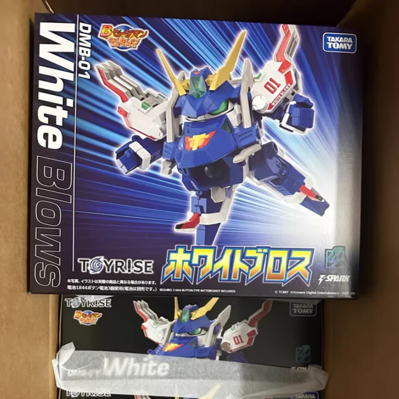 تاكارا تومي حقيقية Toyrise Dmb-01/02 عمل نموذج لجسم B-Daman Bakugaiden الأبيض ضربات الأزرق الشجاع الميكانيكية لعبة مجسمة #6