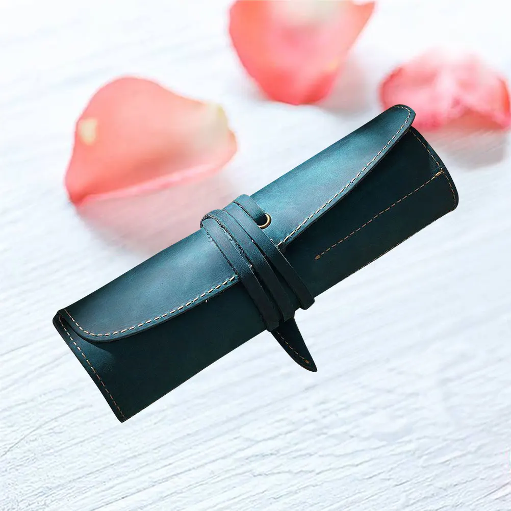 

Vintage Pen Pouch Holder Case for Fountain Ballpoint Pens Coffee High Grade Everyday Use