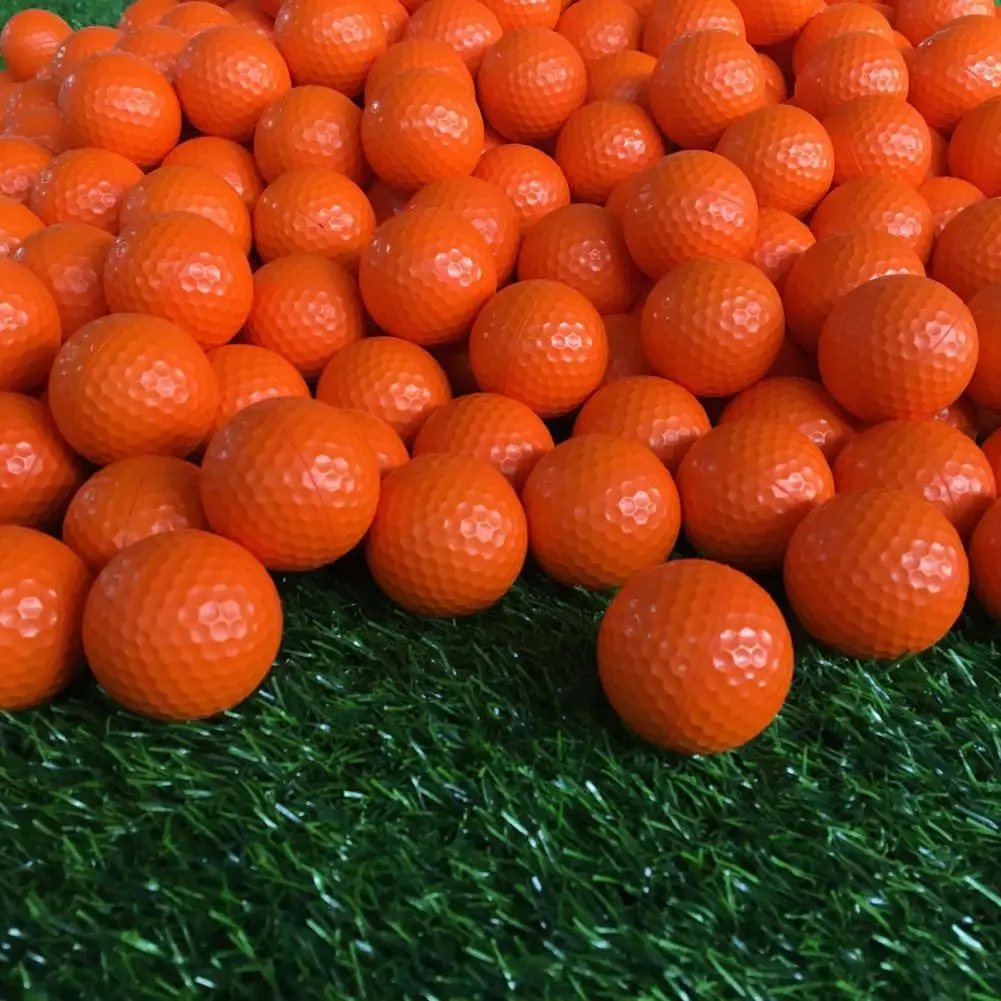 Eco-friendly Golf Light Balls Solid Color Impact Resistant Useful Training Practice Golf Sports Elastic Balls