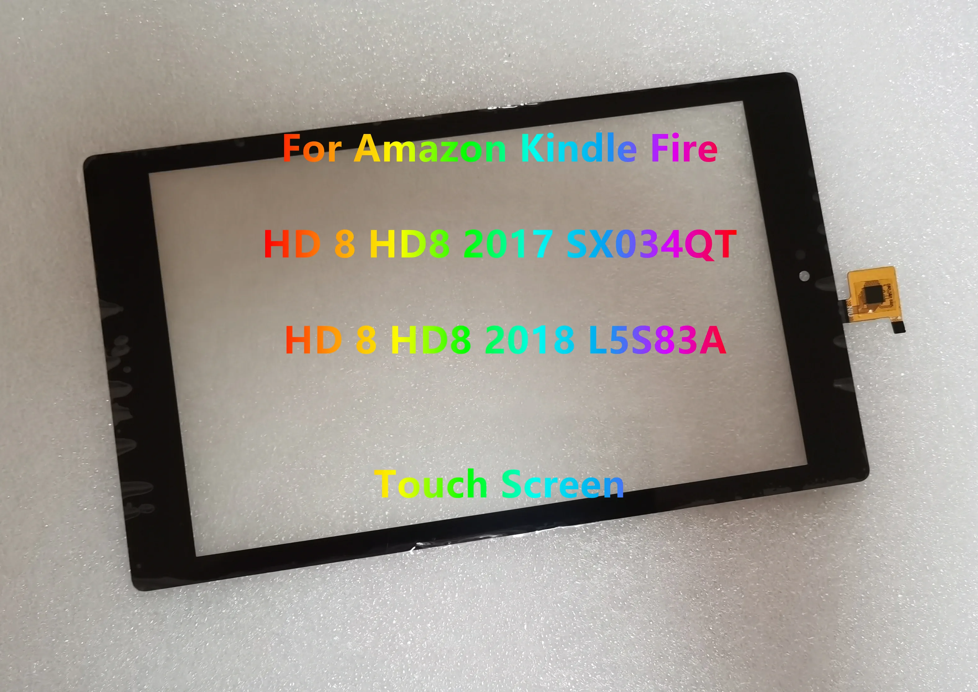 New 8.0'' For Amazon Kindle Fire HD 8 HD8 2017 SX034QT HD 8 HD8 2018 L5S83A Touch Screen Digitizer Panel Replacement 100% Tested