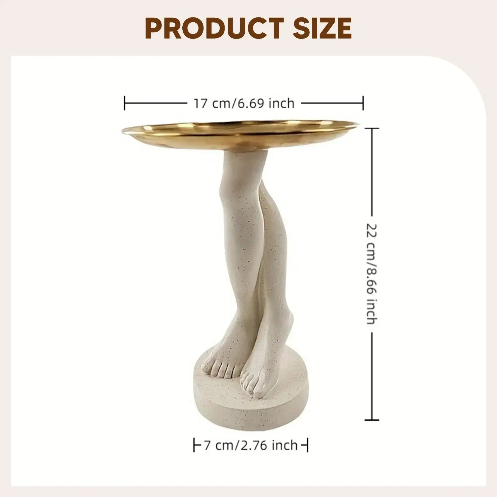 Resin Desk Storage Tray Cross Leg Figurine Candy Bowl Jewelry Earring Ring Holder for Bedroom Accessories Interior Decor