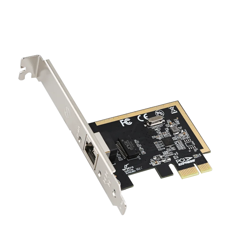 Gigabit Ethernet Pci-express Card LAN Add-On Card Single RJ45 Port 10/100/1000Mbps Plug & Play