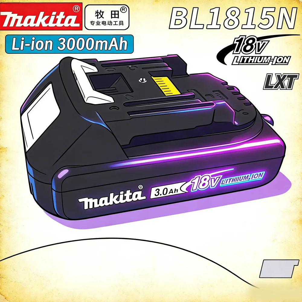 

3000mAh Rechargeable Battery Pack For Makita 18V BL1830B BL1850 BL1840 BL1815