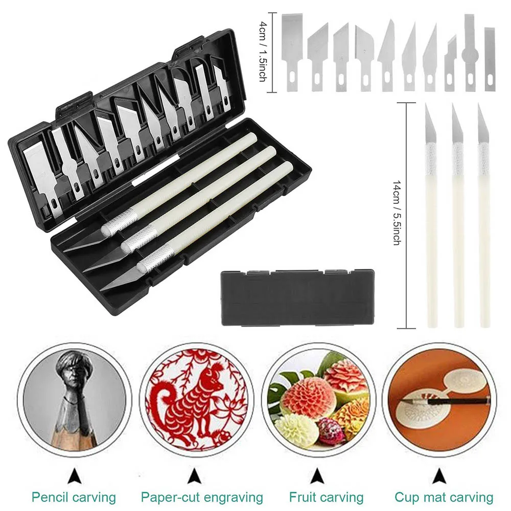 Unique Deburring Tool Kit Engraving Knife Carving Tool DIY 3D Printer Part 3D Model File Cutter Scraper Material Removal Tool