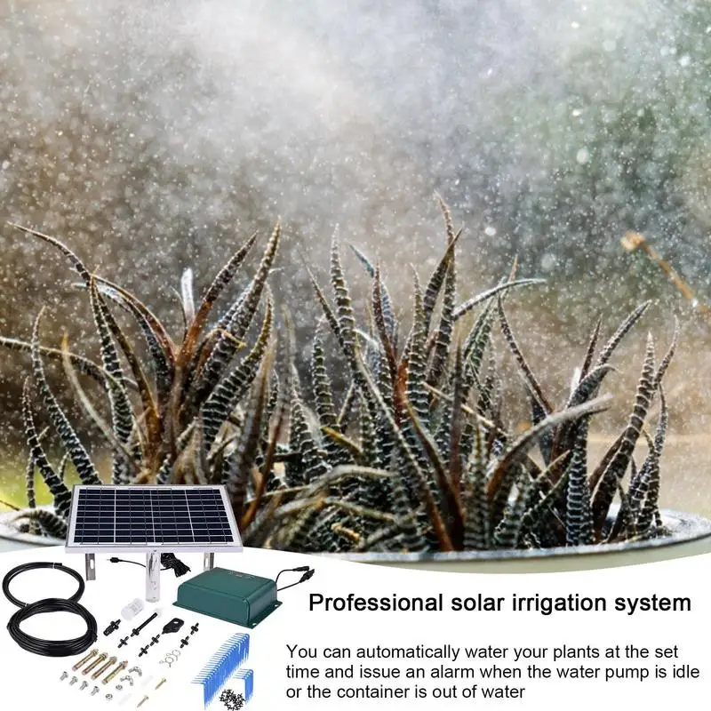 Drip Irrigation Kit Automatic Solar Drip Irrigation System Outdoor Gardening Gears Plants Irrigate Supplies For Terrace Fences