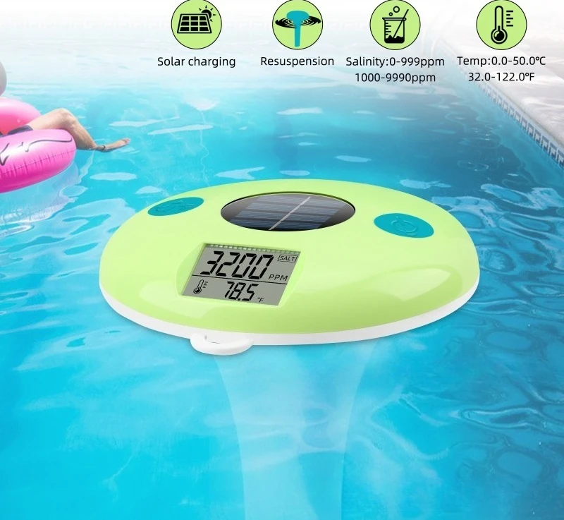 Cross-border solar salinity temperature and water quality detector