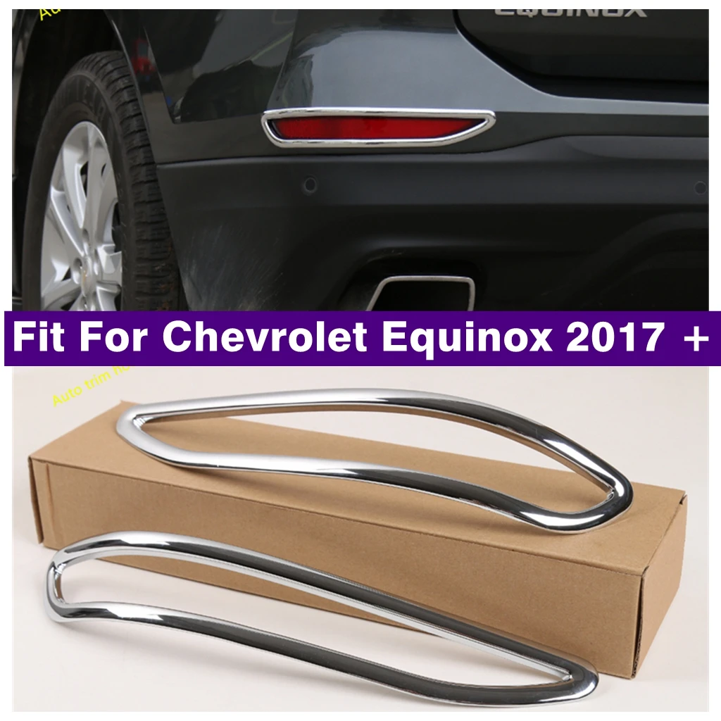 

Chrome Rear Tail Bumper Fog Lights Lamps Decor Cover Trim Fit For Chevrolet Equinox 2017 - 2023 Accessories Exterior Refit Kit