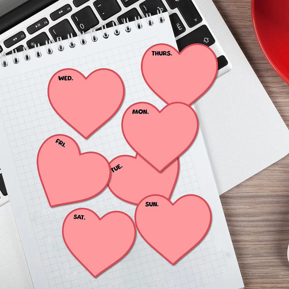 

8Pcs Reusable Erasable Weekly Whiteboard Sticker Multipurpose for Office Home Classroom Dry Erase Memo Sticker