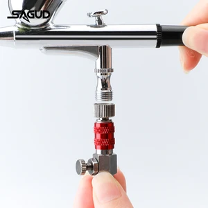 Airbrush Quick -Trennungszubehör, Schlauchluftpinsel -Teile, extra schneller Stecker, Realse -Anpassungsadapter, 4 10 Aerographieadapter des Hauptverkaufs - №2