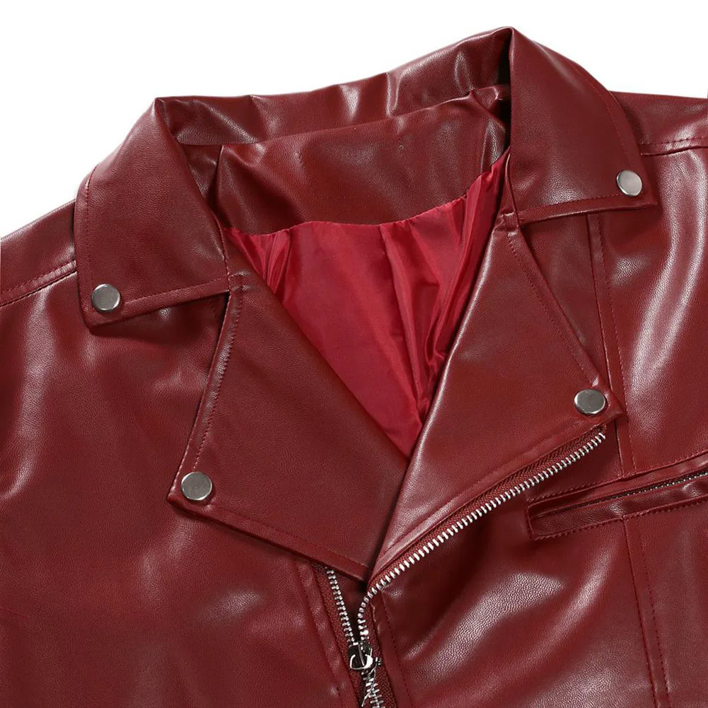 

Overcoat Jacket Daily Holiday Leather Oversized Men Motorcycle Biker Style Fit Retro Slight Stretch Biker Outwear