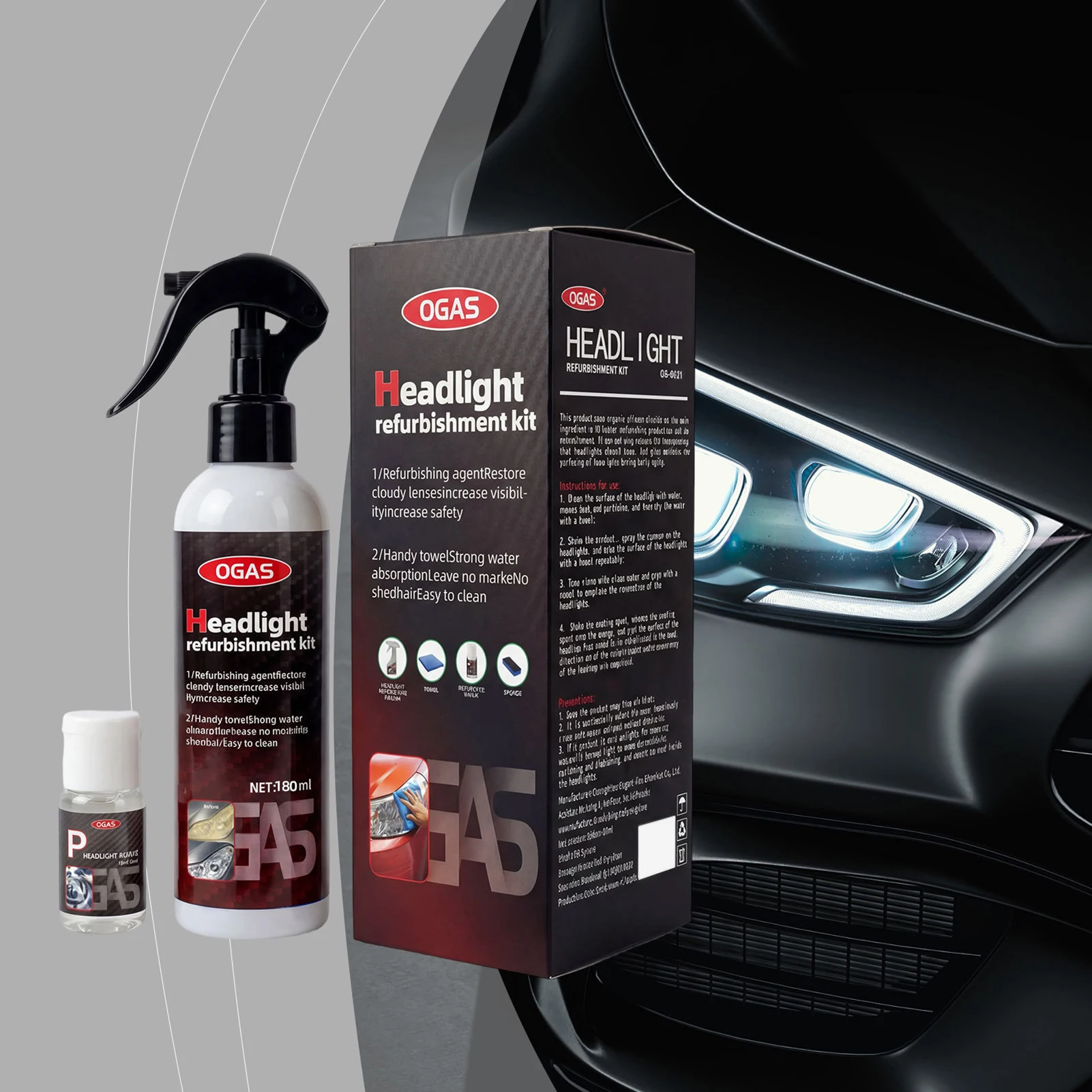 Headlight Restoration Kit No Sanding Enhances Night Driving Safety Annual Vehicle Safety Inspection
