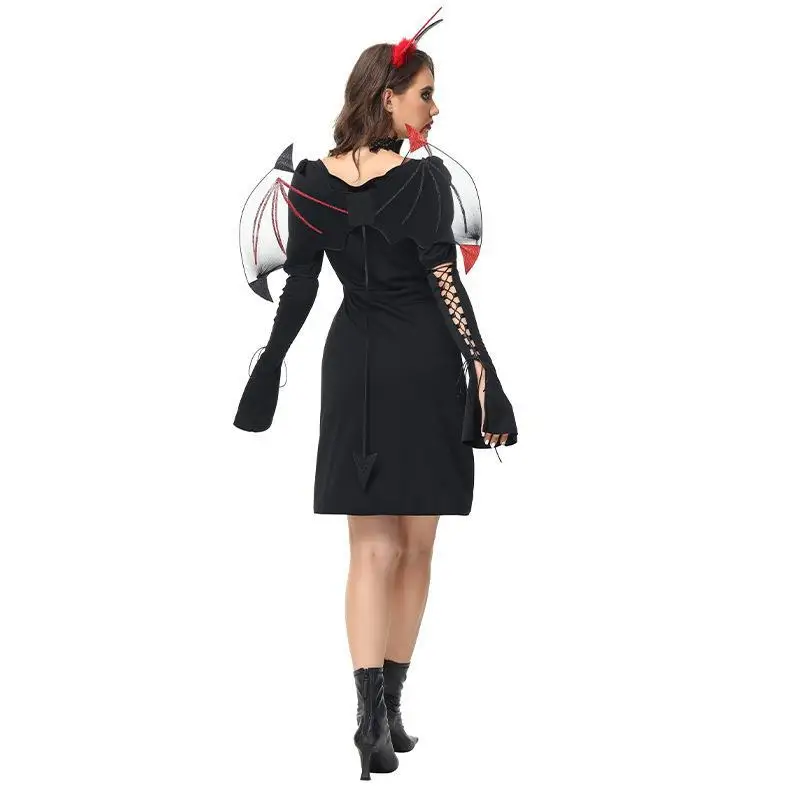 Robe à bretelles de sorcière d'Halloween, cosplay de sorcière sexy, scène Gelel, nouveau