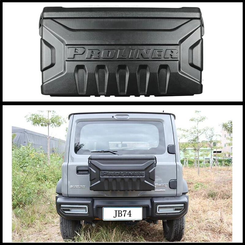 For Suzuki Jimny JB43 JB74 2007-2023 Tailgate Back Door Toolbox Storage Box Rear Tail Bag Exterior Modified Refits Accessories