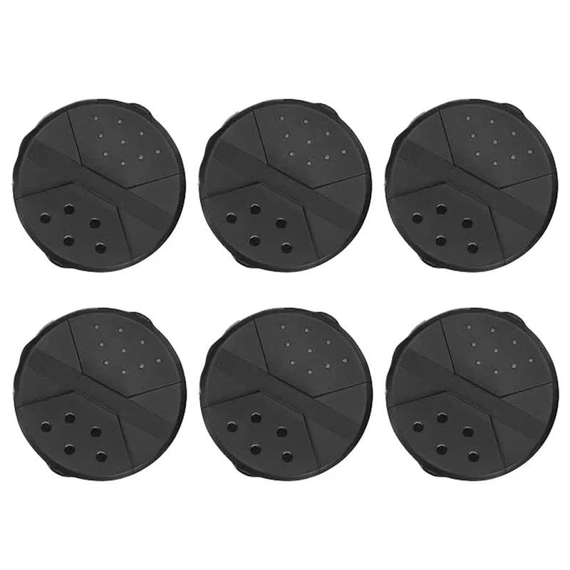 A76I-For Oui Yogurt Jars(5 Oz) 6PCS Replacement Shaker Lids, Ajustable& Dishwasher Safe Spice
