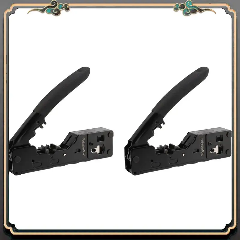 

Надежный-2X Cat5 Cat6 Cat7 Проходной щипцы для сетевых разъемов RJ45 RJ12 RJ11 Модульные вилки Ethernet-кабели EZ Обжимной Too