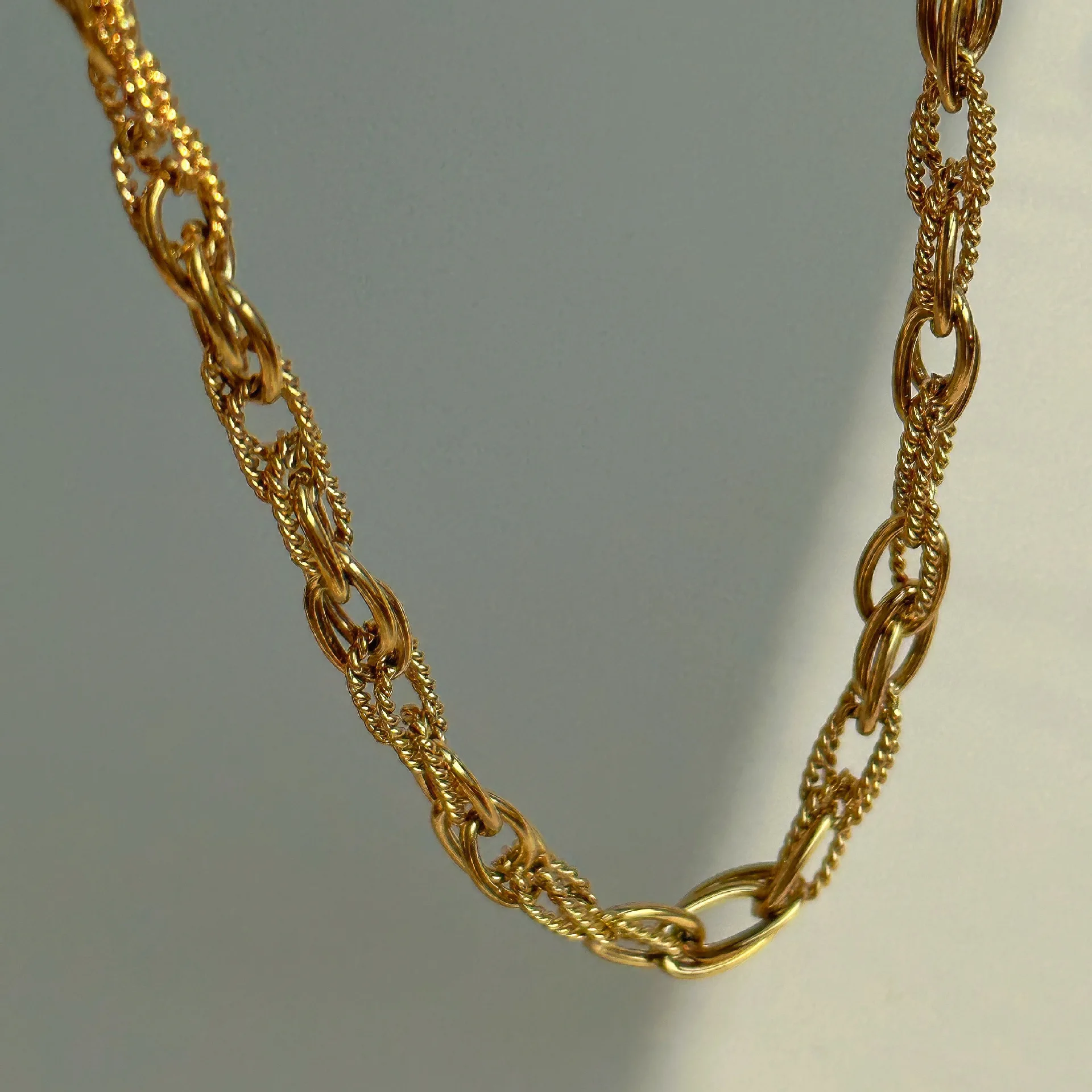 

New ins Stainless Steel Winding Bouquet Chain Necklace For Women Girls Vintage Basic Chain Necklaces Fashion Jewelry