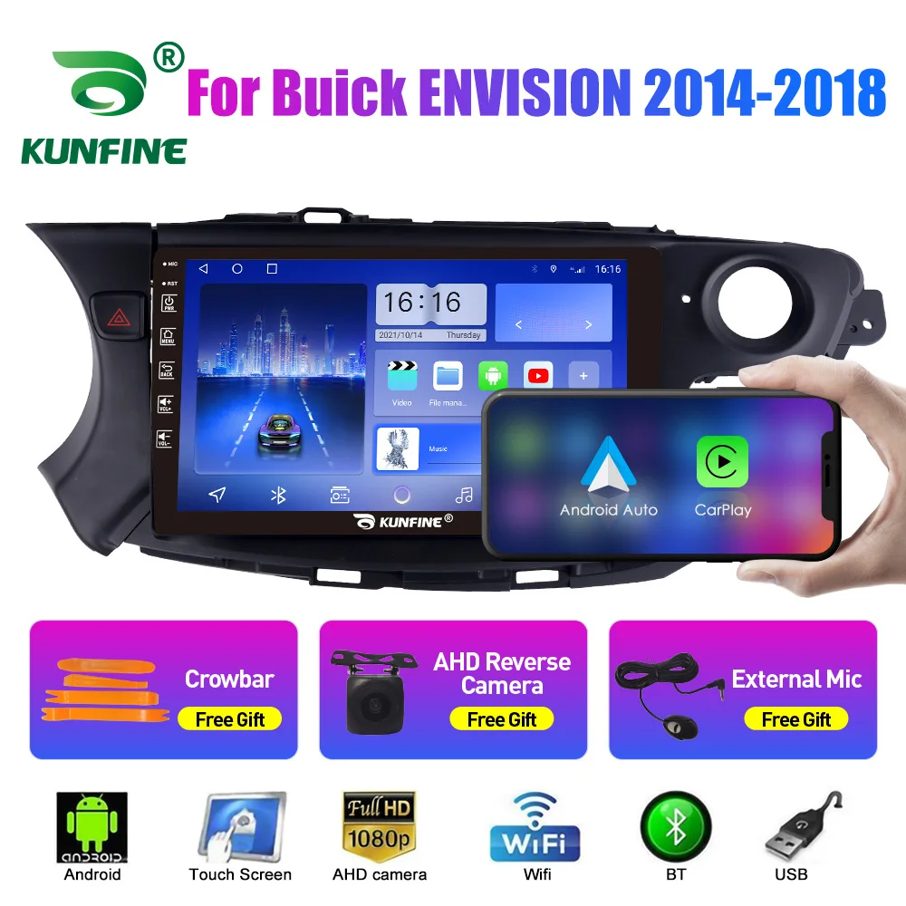 Envision 2014–2018 Android Navigation System With GPS And Rearview Camera (All-in-One Unit)