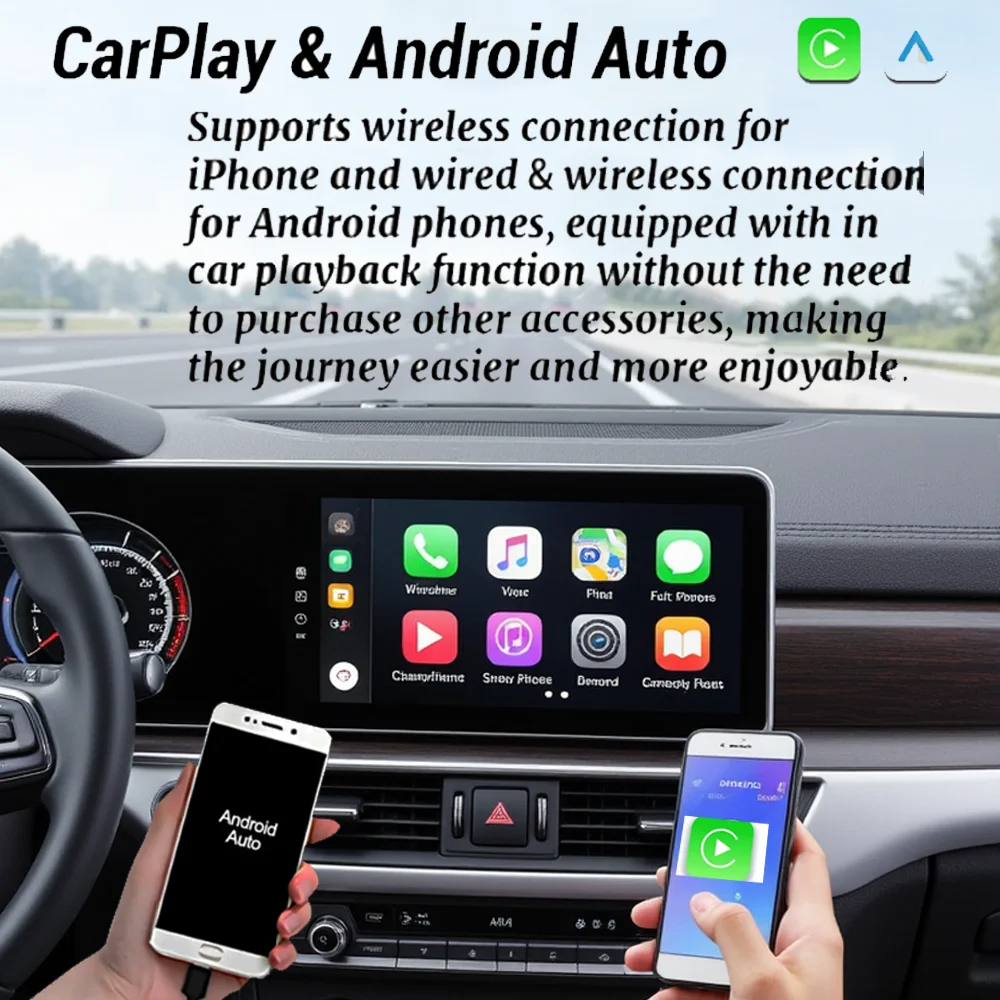 260mm 12G + 256G CarPlay Auto Android 13.0 IPS เครื่องเล่นดีวีดีรถยนต์ GPS แผนที่ WIFI บลูทูธวิทยุสําหรับ Benz W203 W467 W209 W219 2004-2011