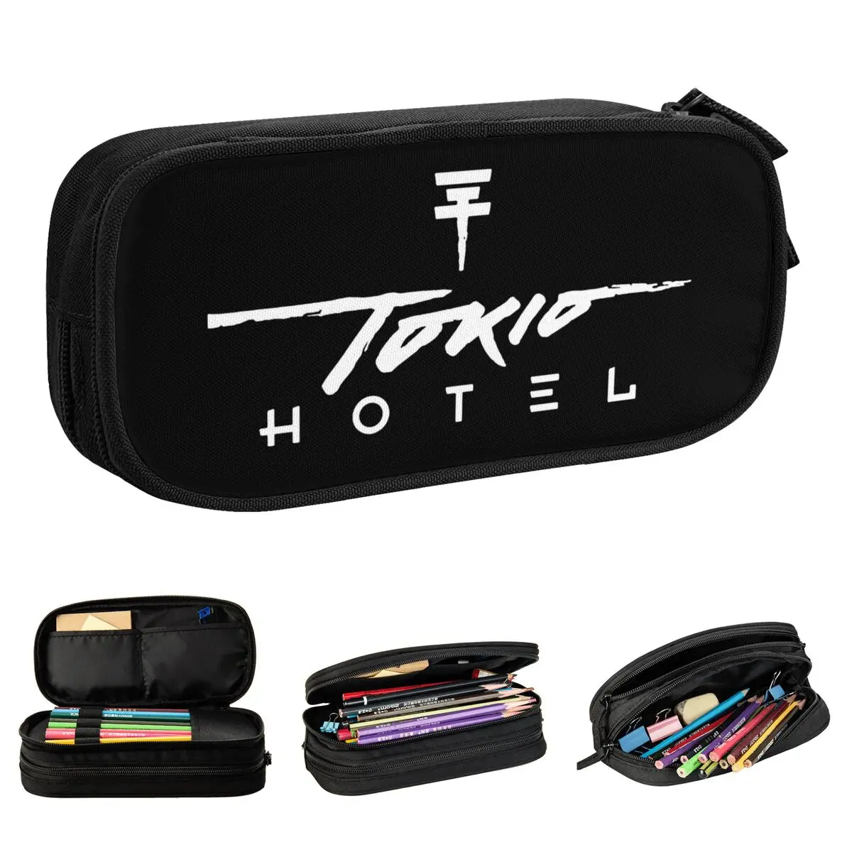 Tokio Hotel Pop Music Pencil Case New Pen Holder Bags for Student Big Capacity School Supplies Cosmetic Pencilcases