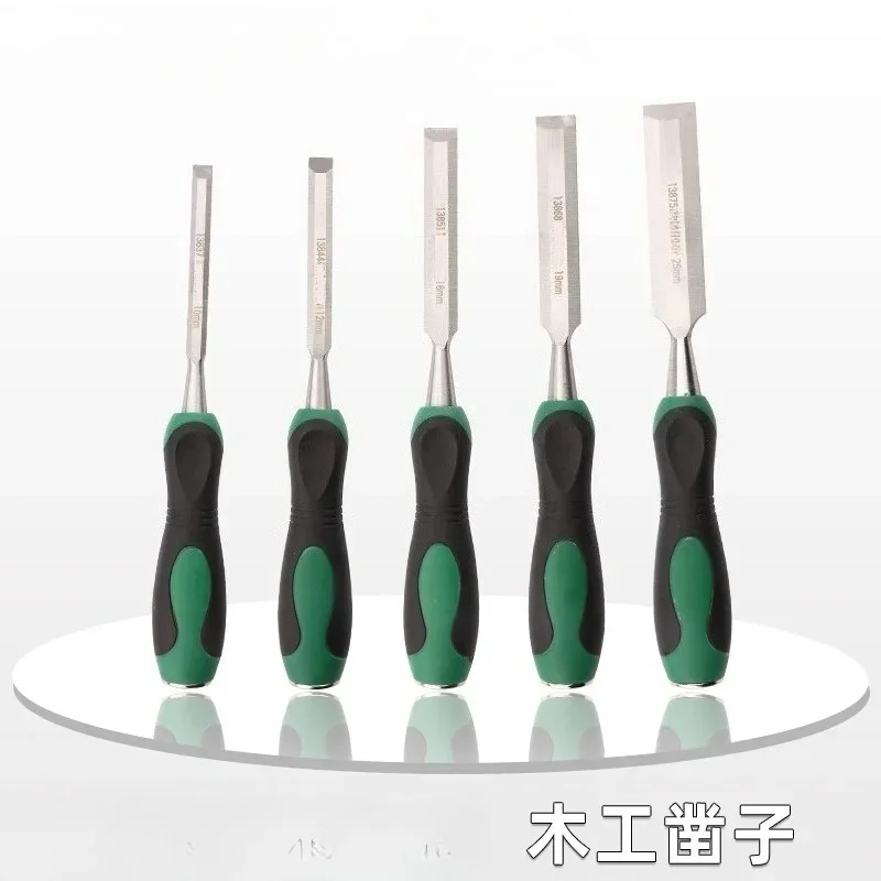 Cincel de carpintero, martillo de madera, cincel plano, cincel pala plana, herramientas carpintería